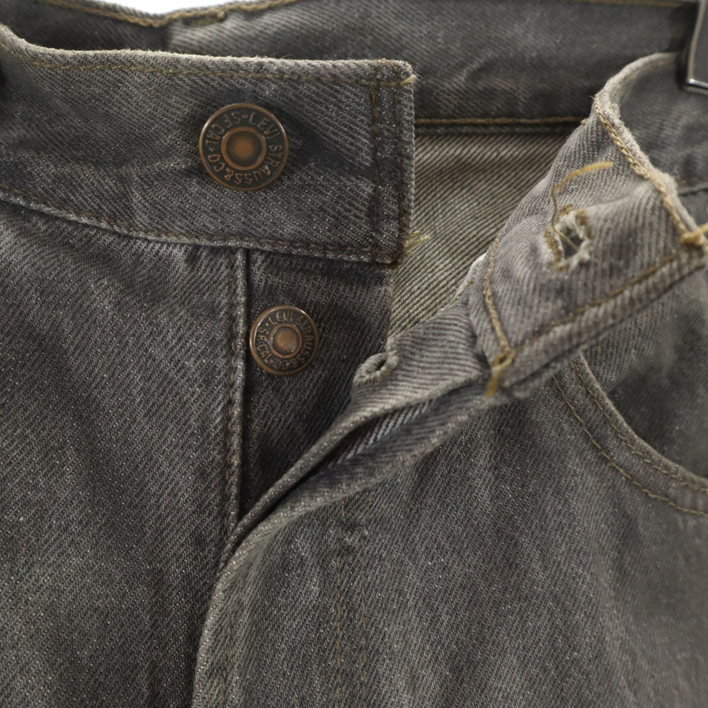 Levi's リーバイス 93年製 90s 501 USA製 ブラックデニム デニムパンツ W32 グレー ボタンフライ ジーンズ メンズ