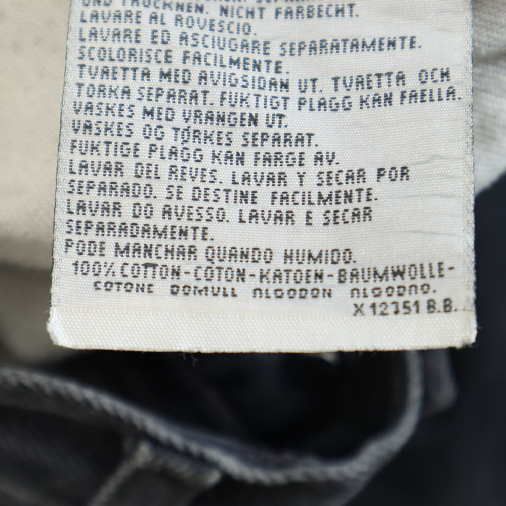 Levi's リーバイス 605 スペイン製 ユーロリーバイス ブラック デニムパンツ W31 ブラック ボタンフライ ジーンズ メンズ