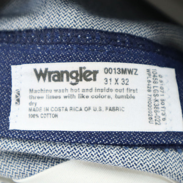 未使用 ラングラー デッドストック デニムパンツ W31 ネイビー Wrangler フラッシャー付き ORIGINAL FIT ジーンズ メンズ