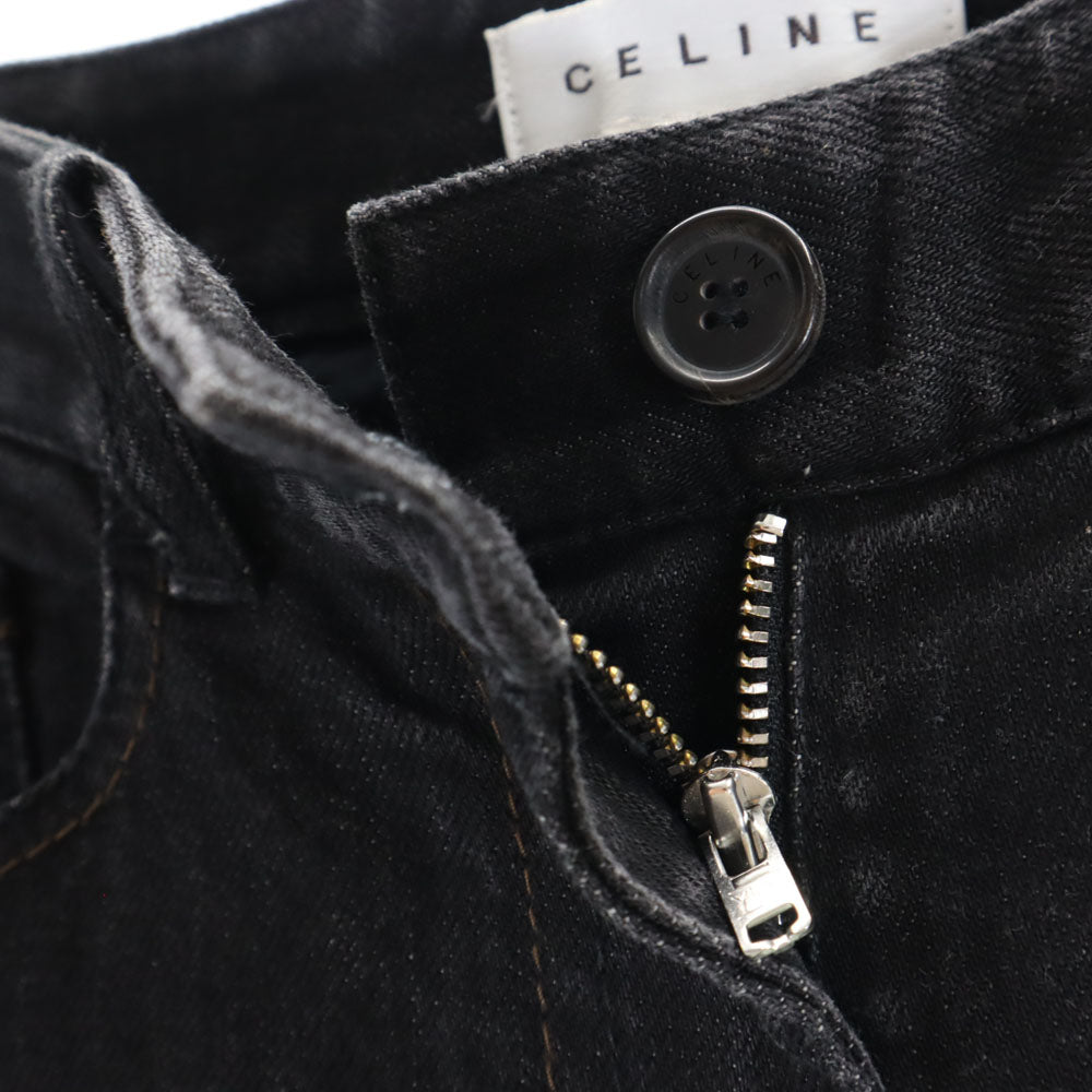 CELINE セリーヌ ポルトガル製 ブラック デニムパンツ 36 ブラック ジーンズ レディース