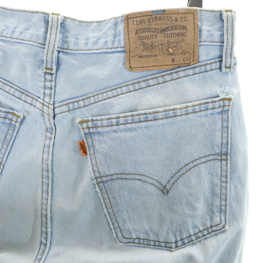 Levi's リーバイス 90s 615 ユーロリーバイス ボタン裏266 デニムパンツ W33 アイスブルー系 ジーンズ メンズ