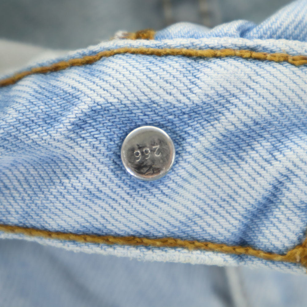 Levi's リーバイス 90s 615 ユーロリーバイス ボタン裏266 デニムパンツ W33 アイスブルー系 ジーンズ メンズ