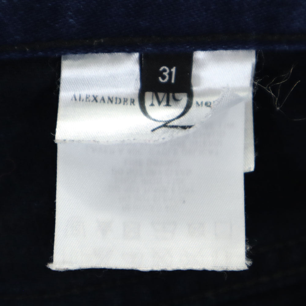 Alexander McQueen アレキサンダーマックイーン イタリア製 デニムパンツ W31 インディゴ ジーンズ ボタンフライ メンズ