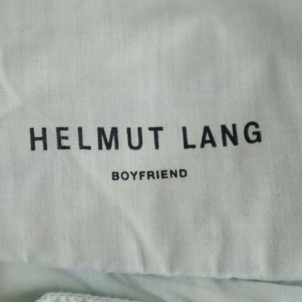 未使用 HELMUT LANG ヘルムートラング USA製 ボーイフレンド デニムパンツ W26 ライトブルー ジーンズ クラッシュ ヴィンテージ加工 レディース