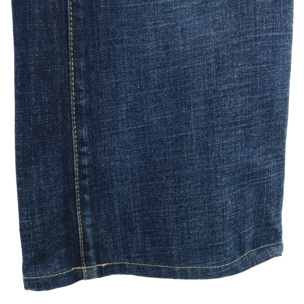 DSQUARED2 ディースクエアード イタリア製 ワイド デニムパンツ 40 インディゴ ジーンズ ペンキ ヴィンテージ加工 レディース