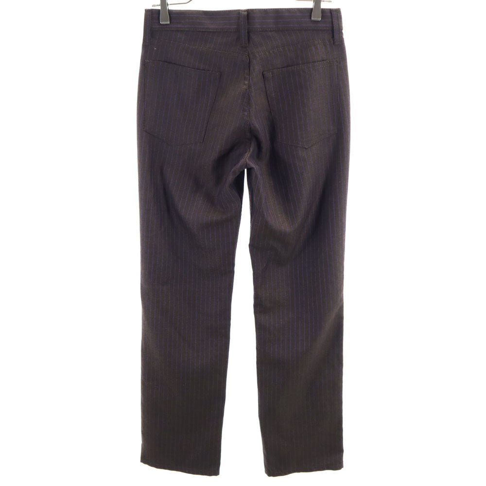 COMME des GARCONS コムデギャルソン 00s 2004年 日本製 ストライプ柄 ロングパンツ S ブラウン メンズ