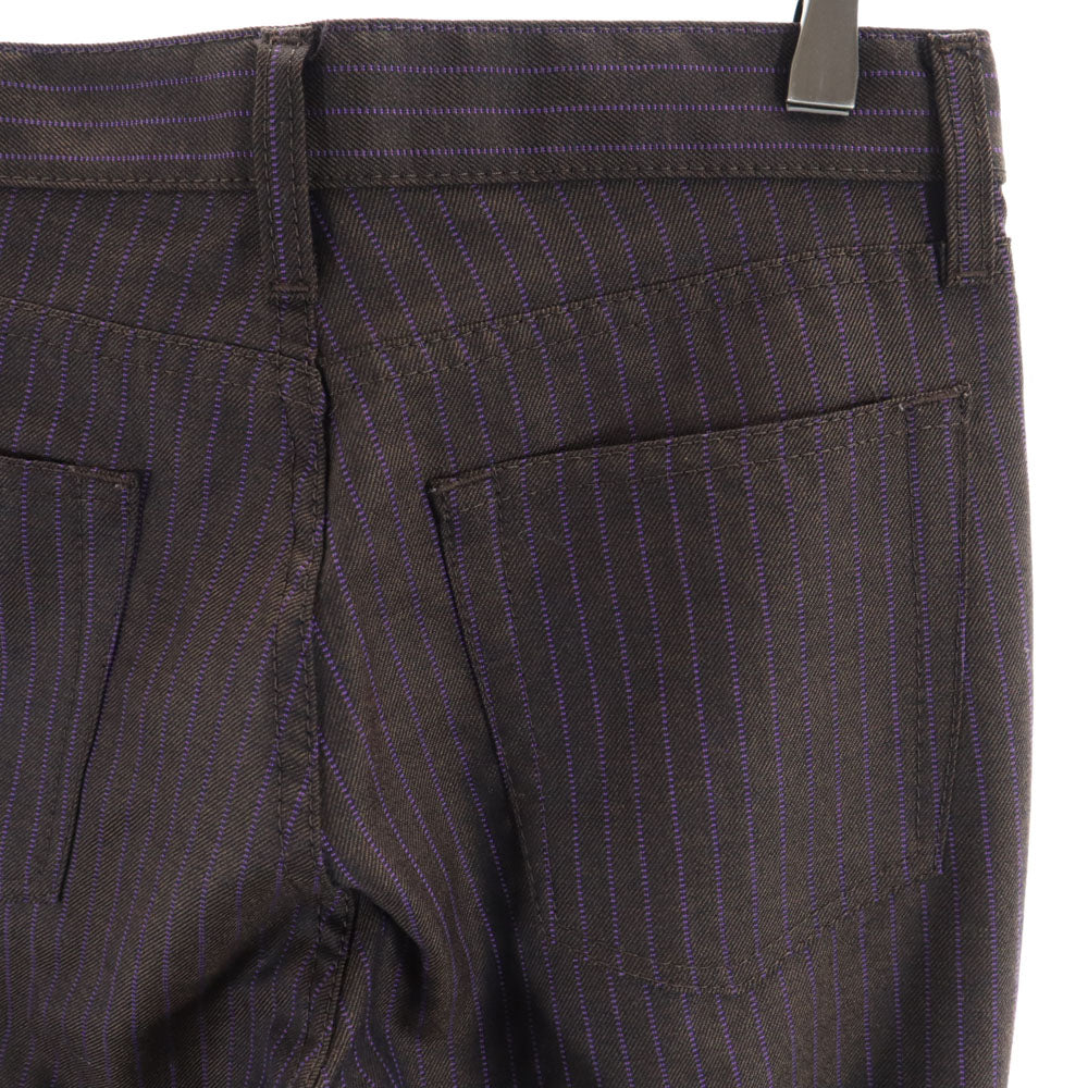 COMME des GARCONS コムデギャルソン 00s 2004年 日本製 ストライプ柄 ロングパンツ S ブラウン メンズ