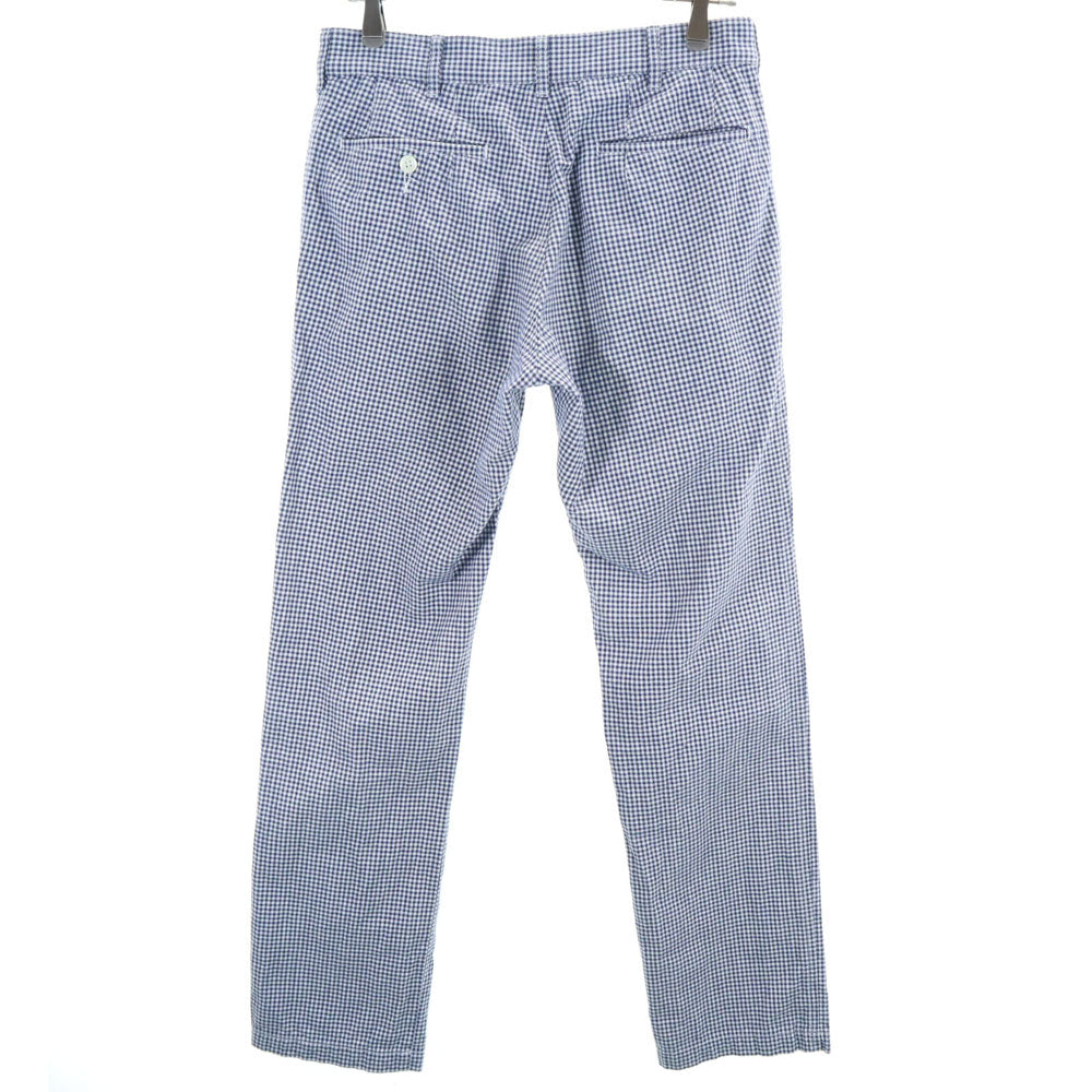 COMME des GARCONS HOMME コムデギャルソンオム 00s 2008年 ギンガムチェック ロングパンツ S ネイビー メンズ