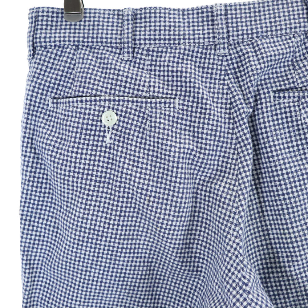 COMME des GARCONS HOMME コムデギャルソンオム 00s 2008年 ギンガムチェック ロングパンツ S ネイビー メンズ