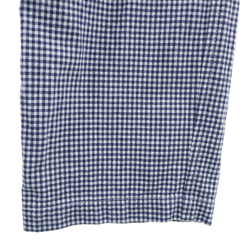 COMME des GARCONS HOMME コムデギャルソンオム 00s 2008年 ギンガムチェック ロングパンツ S ネイビー メンズ