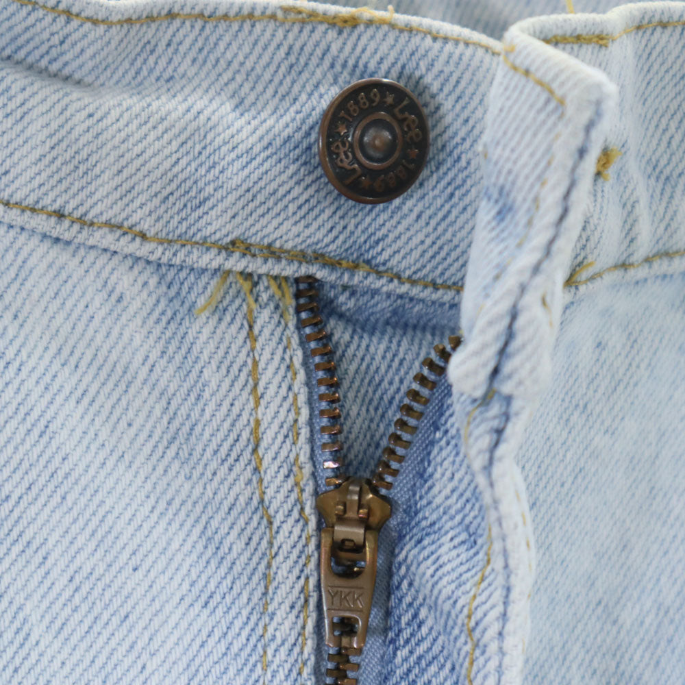 Lee リー 90s USA製 オールド デニムパンツ W33 アイスブルー系 ジーンズ メンズ