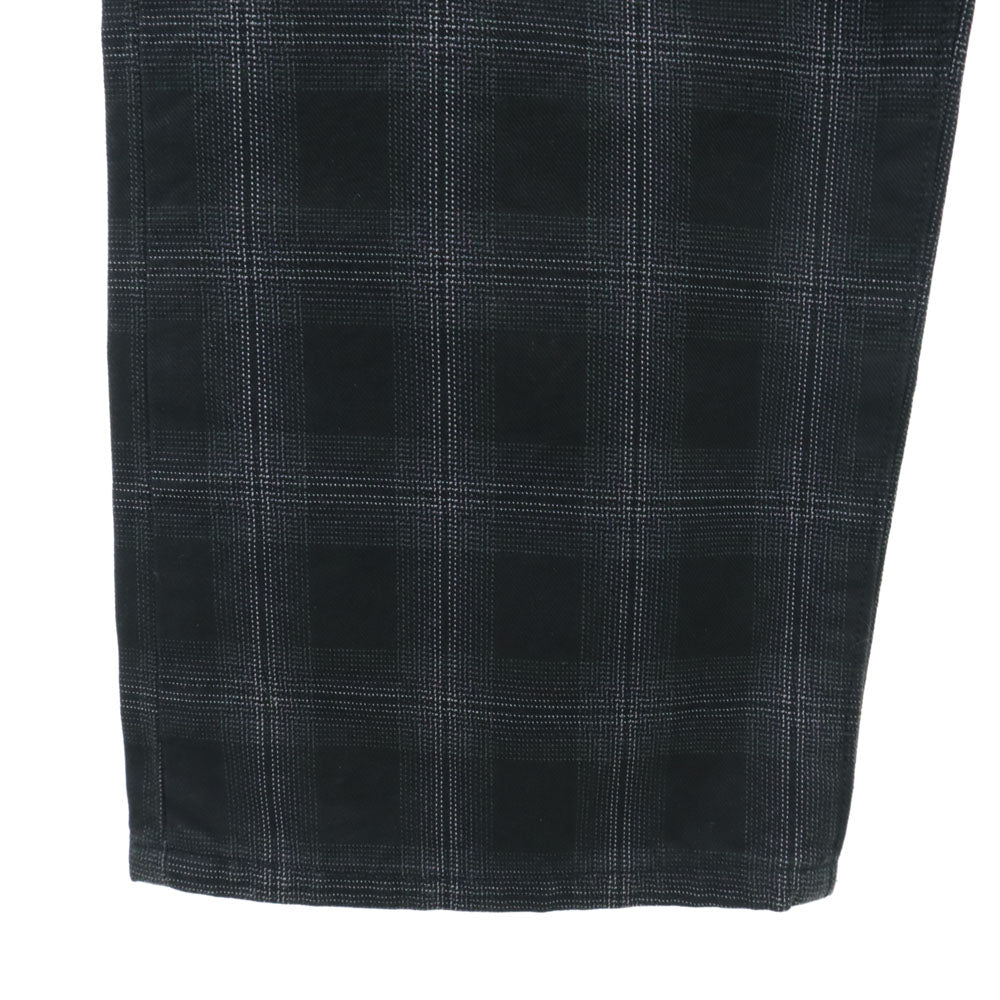 NEPENTHES ネペンテス 日本製 チェック柄 ロングパンツ S 黒系 メンズ