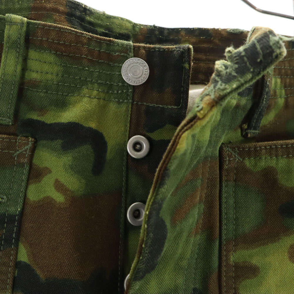 SASAFRAS ササフラス 日本製 カモフラ柄 ミリタリーパンツ M グリーン系 迷彩 メンズ