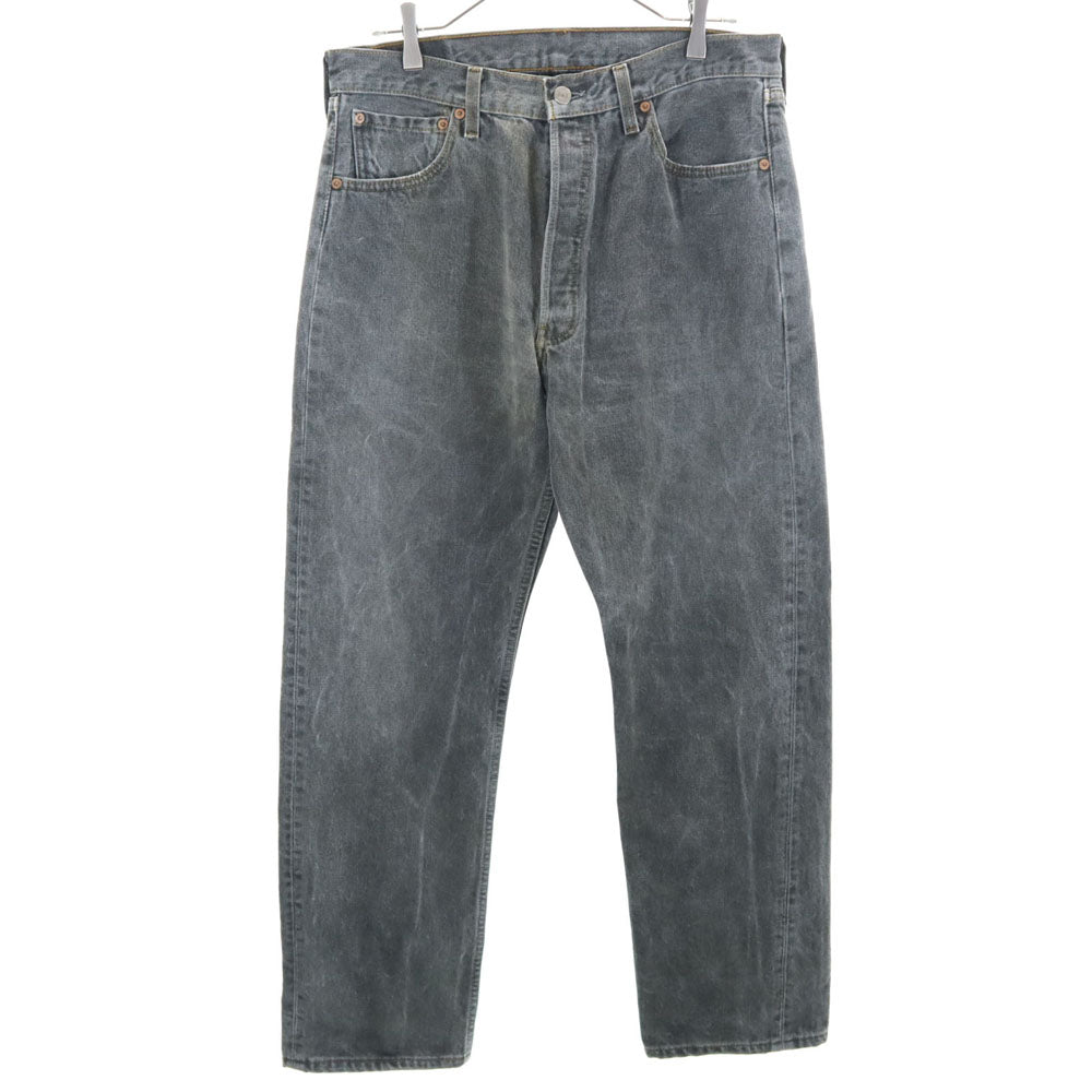 Levi's リーバイス 2001年 米国製 501 後染め ストレートデニムパンツ W34 グレー ジーパン ボタンフライ メンズ