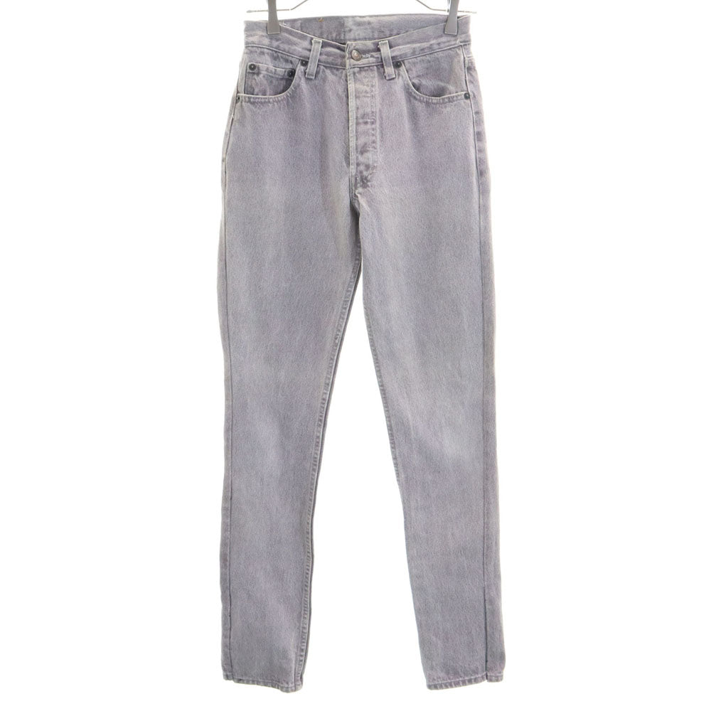 Levi's リーバイス 90s USA製 ブラックデニム 先染め デニムパンツ W28 グレー ジーンズ レディース