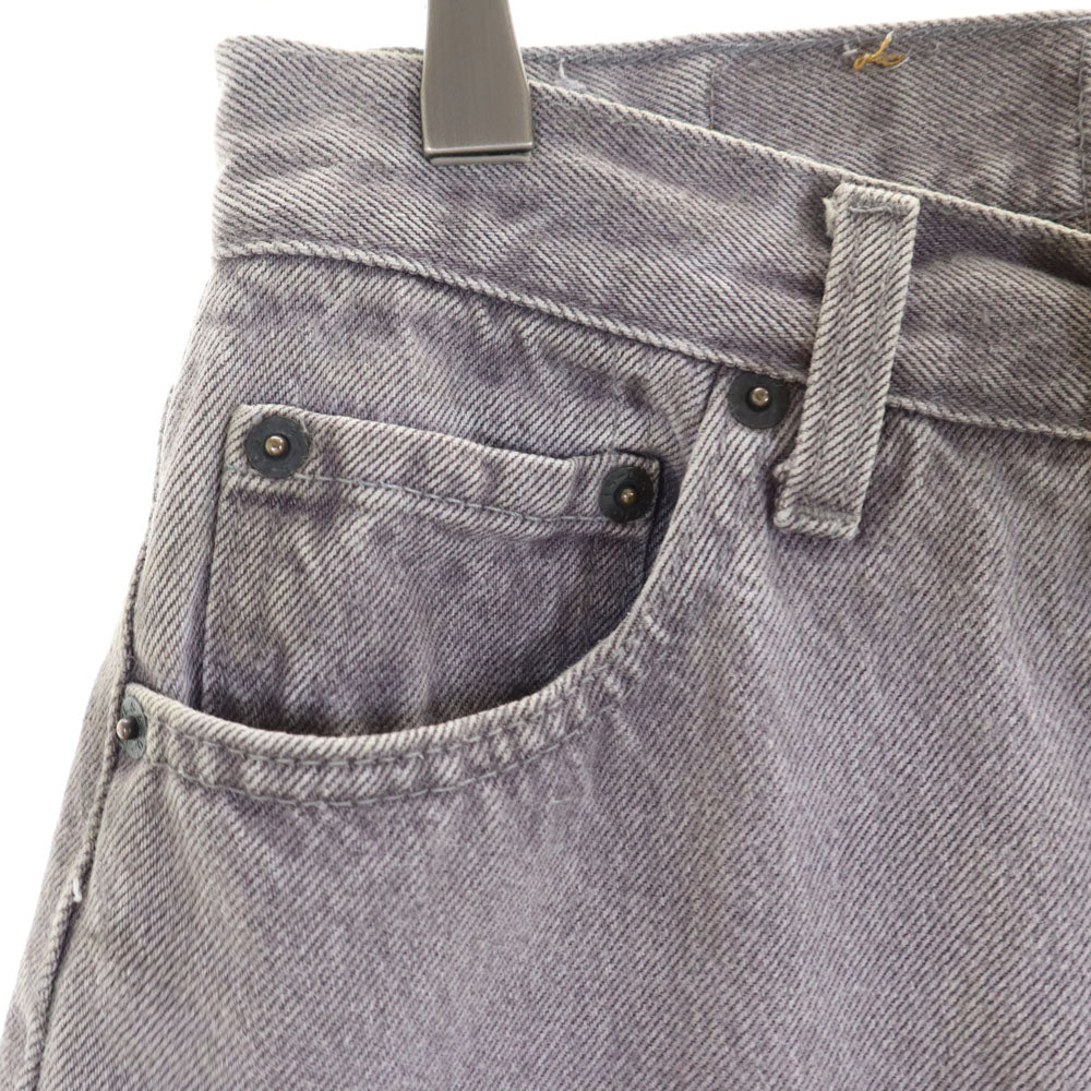 Levi's リーバイス 90s USA製 ブラックデニム 先染め デニムパンツ W28 グレー ジーンズ レディース
