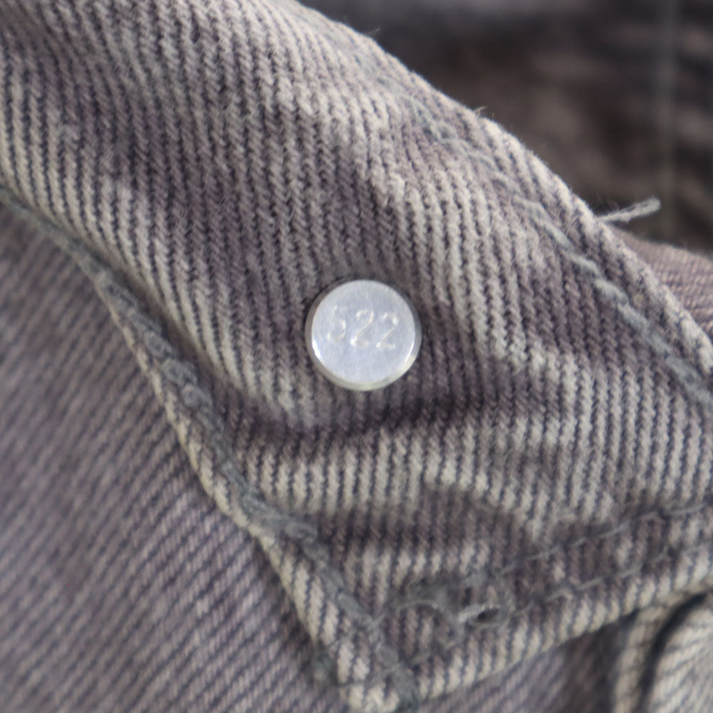 Levi's リーバイス 90s USA製 ブラックデニム 先染め デニムパンツ W28 グレー ジーンズ レディース