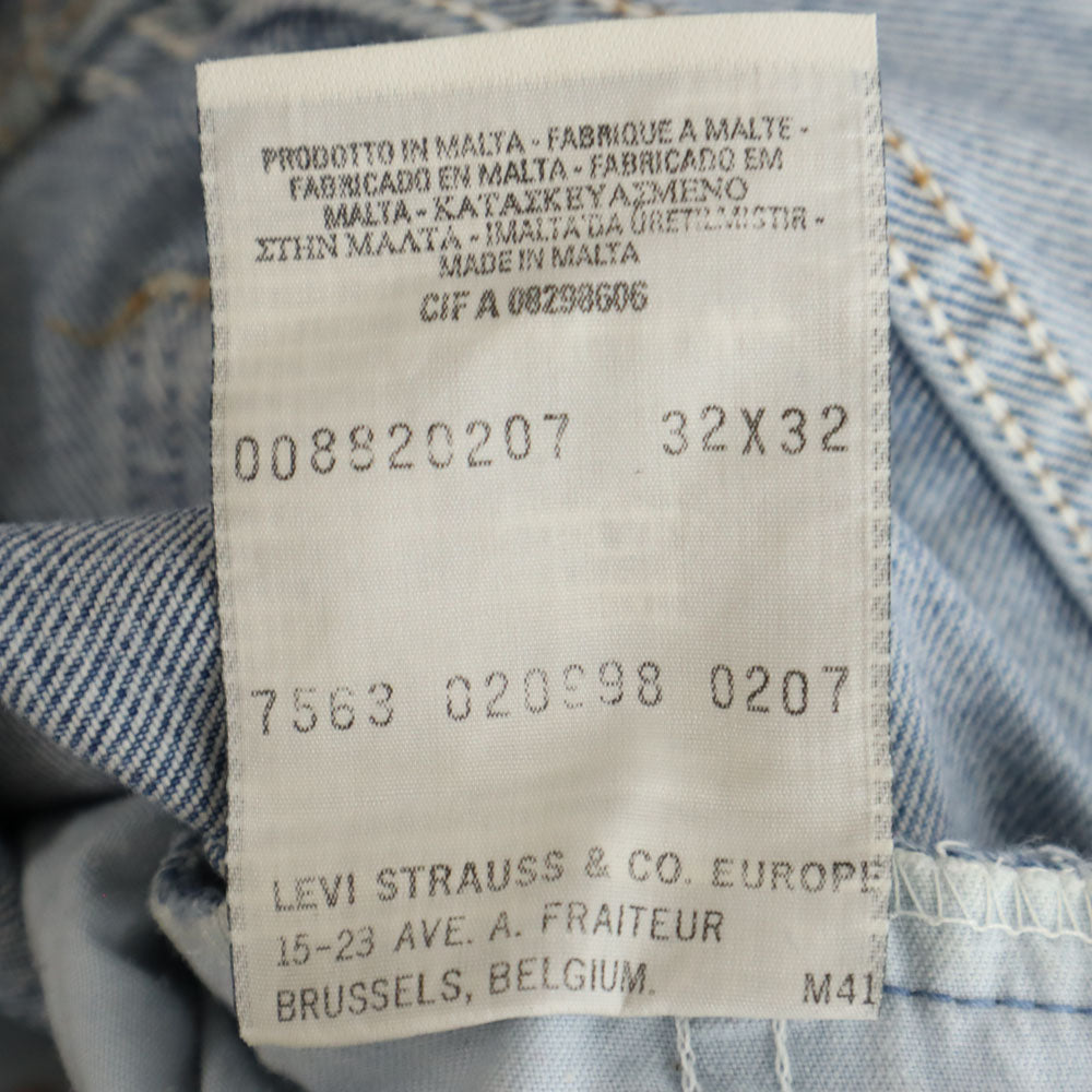 Levi's リーバイス 90s ユーロリーバイス デニムパンツ W32 ウォッシュブルー系 ジーンズ メンズ