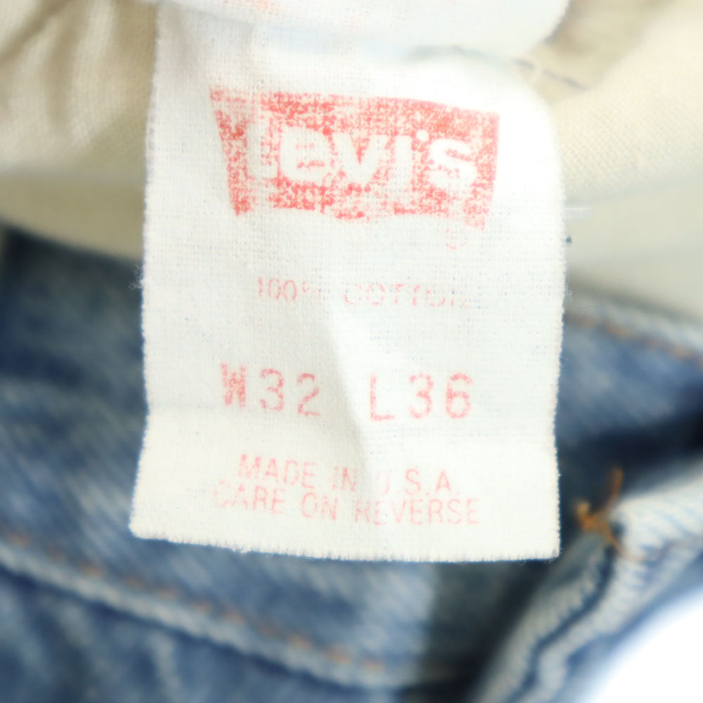 リーバイス 80s 90s 501 USA製 バレンシア工場 デニムパンツ W32 ウォッシュブルー系 Levi's ジーンズ ボタンフライ メンズ