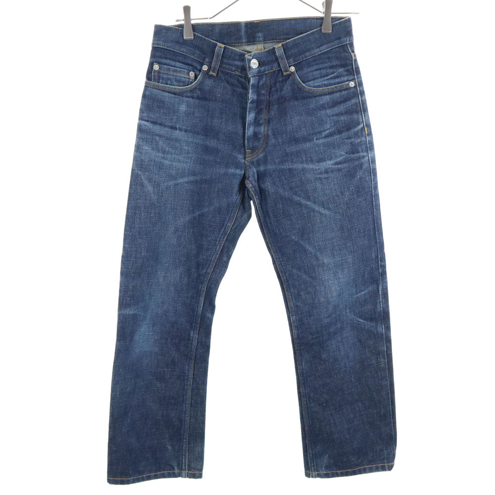 HELMUT LANG ヘルムートラング 90s オールド 本人期 ブーツカットデニムパンツ W28 インディゴ ジーンズ ボタンフライ メンズ