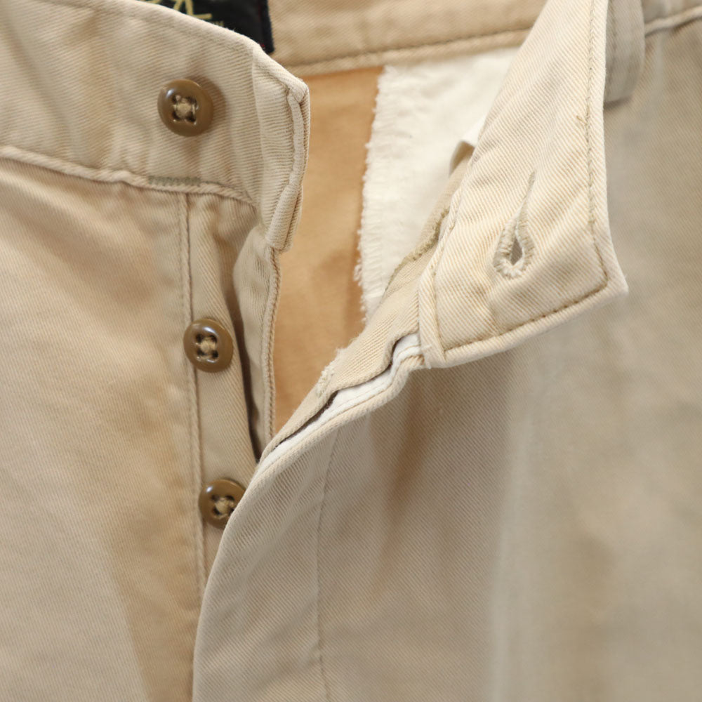 RRL ダブルアールエル 90s 赤3星 初期タグ オールド テーパードパンツ W34 ベージュ メンズ