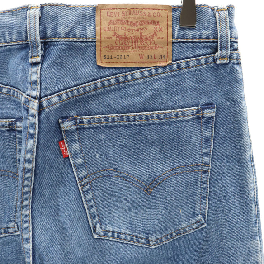 Levi's リーバイス 90s 日本製 511-0217 ストレートデニムパンツ W33 ジーパン メンズ