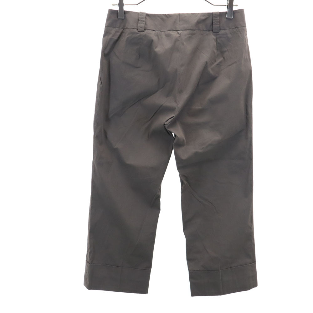 JIL SANDER ジルサンダー イタリア製 クロップドパンツ 36 ブラウン系 レディース