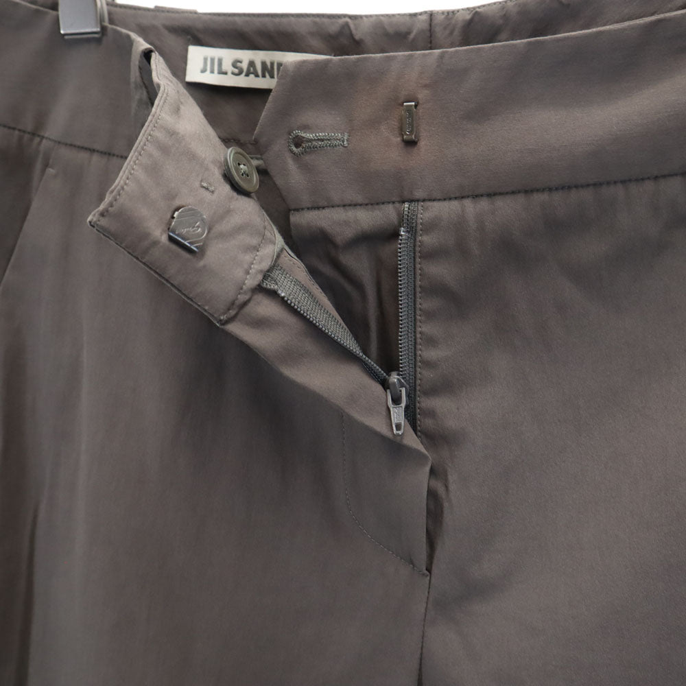 JIL SANDER ジルサンダー イタリア製 クロップドパンツ 36 ブラウン系 レディース