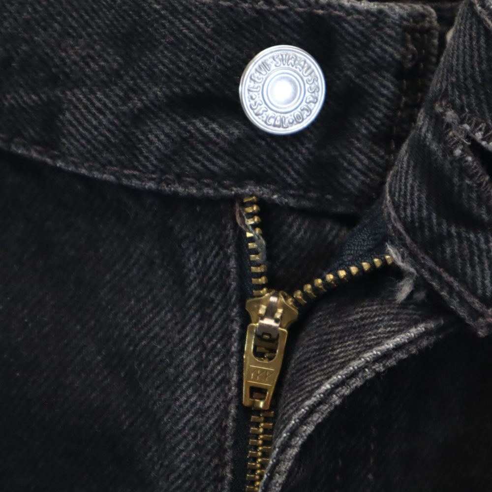 Levi's リーバイス 00s 505 先染め ブラック ストレートデニムパンツ W33 ブラック ジーンズ REGULAR FIT メンズ
