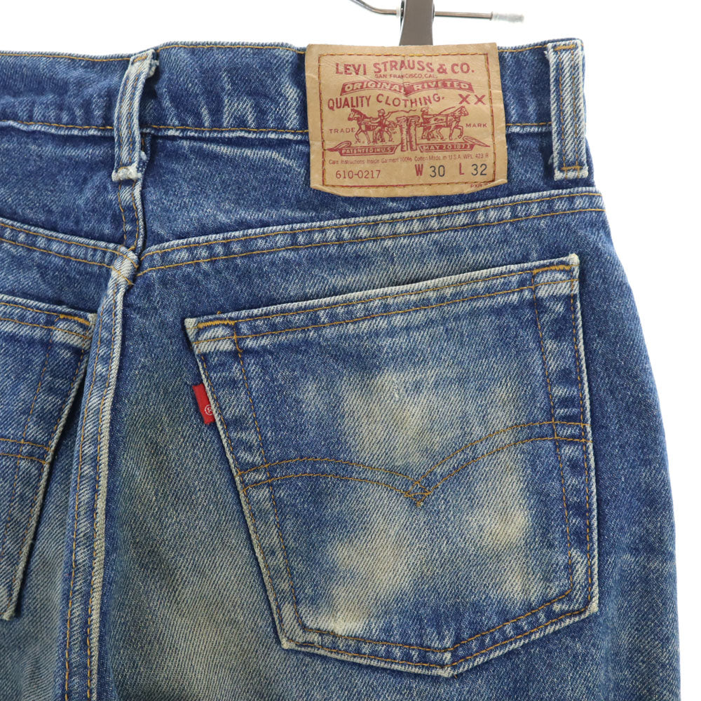 Levi's リーバイス 90s 610 USA製 デニムパンツ W30 ブルー ジーンズ メンズ