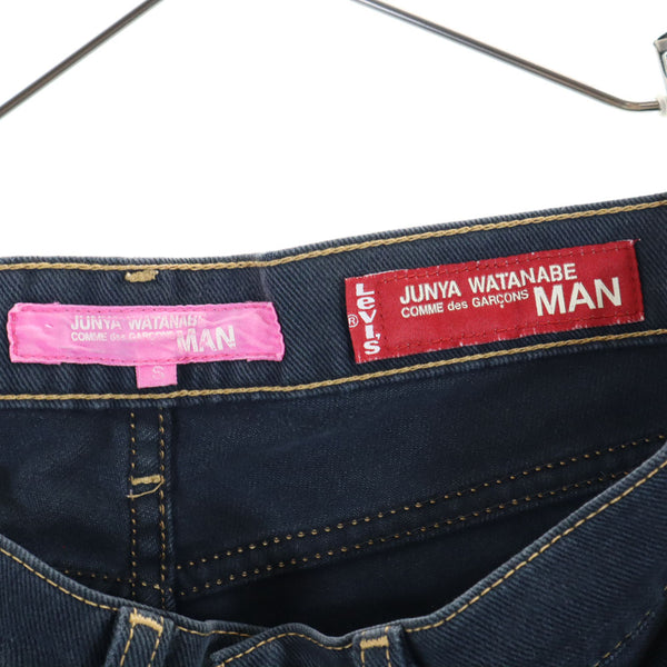 リーバイス 日本製 ジュンヤワタナベマン コラボ ロングパンツ S チャコールネイビー系 Levi's Ｘ JUNYA WATANABE MAN ボタンフライ メンズ