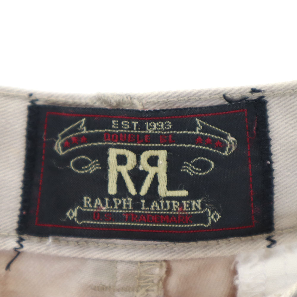 RRL ダブルアールエル 90s USA製 赤3星 初期タグ ロングパンツ W28 ベージュ ボタンフライ メンズ