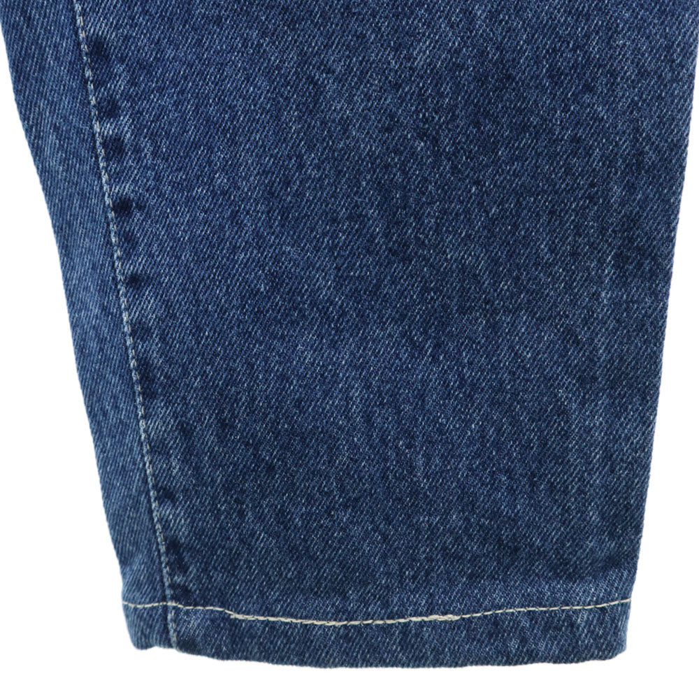 ヴェルサーチジーンズクチュール イタリア製 テーパードデニムパンツ W28 ネイビー レディース