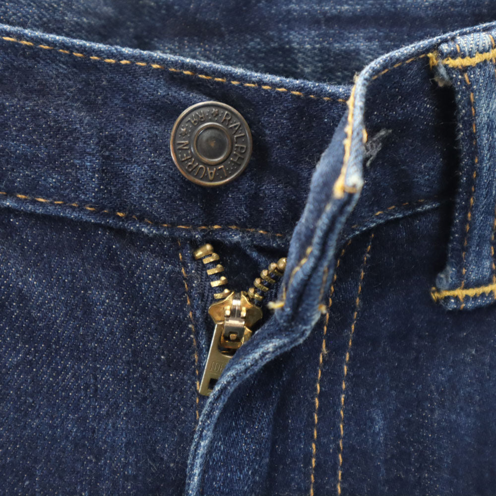 ダブルアールエル USA製 スキニーフィット デニムパンツ W27 インディゴ RRL ジーンズ レディース