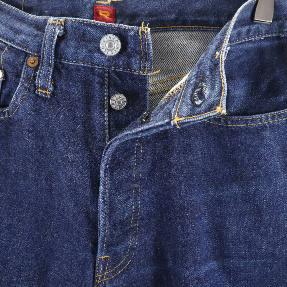 RESOLUTE リゾルト 710 日本製 デニムパンツ W30 インディゴ ジーンズ ボタンフライ メンズ