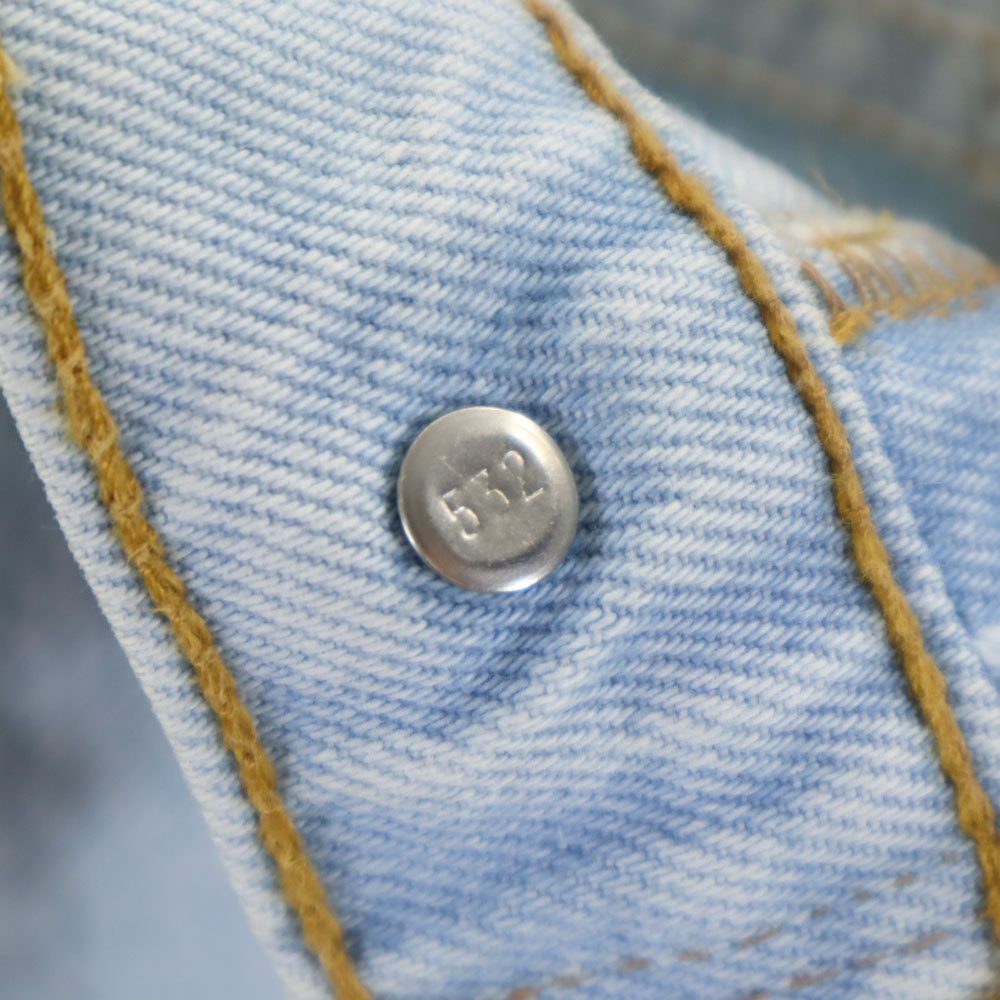 Levi's リーバイス 90s 512 USA製 スリムフィット テーパードデニムパンツ 9 アイスブルー系 ジーンズ レディース