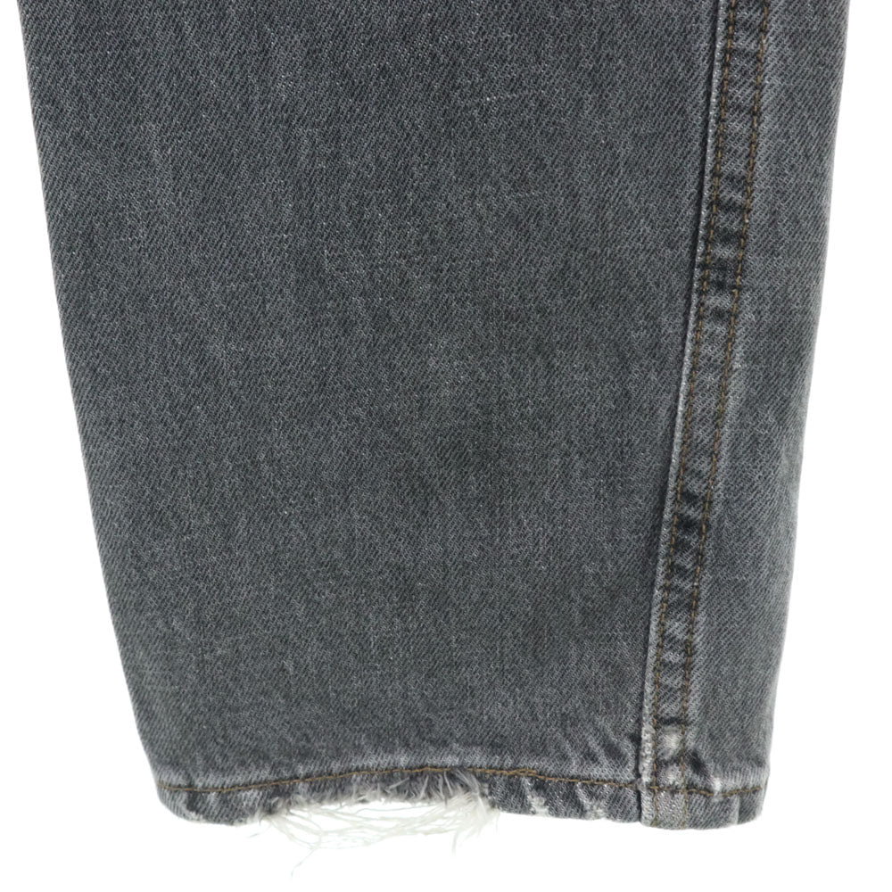 Levi's リーバイス 90s 501 USA製 後染め ブラック ストレートデニムパンツ W30 グレー ボタンフライ メンズ