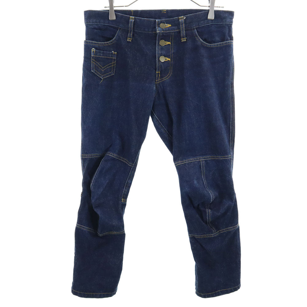 ネメス 日本製 デニム クロップドパンツ M ネイビー NEMETH ジーンズ ボタンフライ メンズ