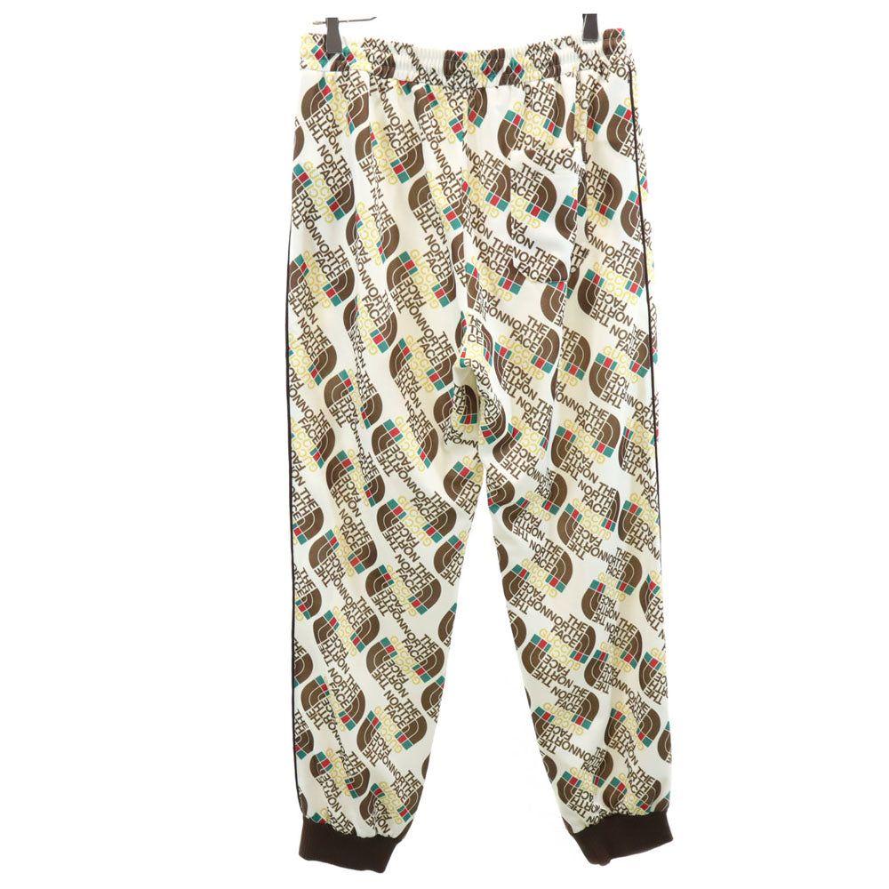 未使用 GUCCI グッチ イタリア製 ノースフェイス コラボ 総ロゴ ジャージ ジョガーパンツ M ホワイト系 Ｘ THE NORTH FACE 箱付き メンズ