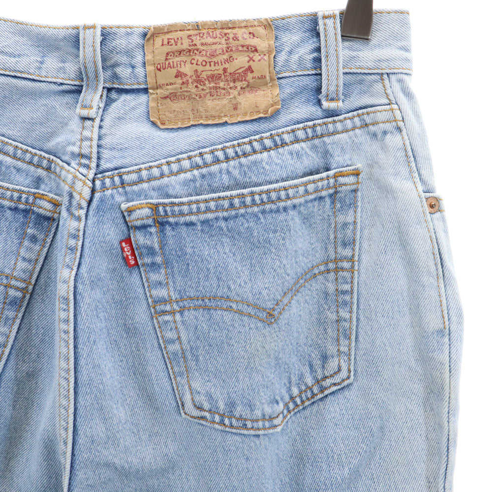 Levi's リーバイス 90s 17501-0115 USA製 カットオフ テーパードデニムパンツ 11 ボタンフライ レディース