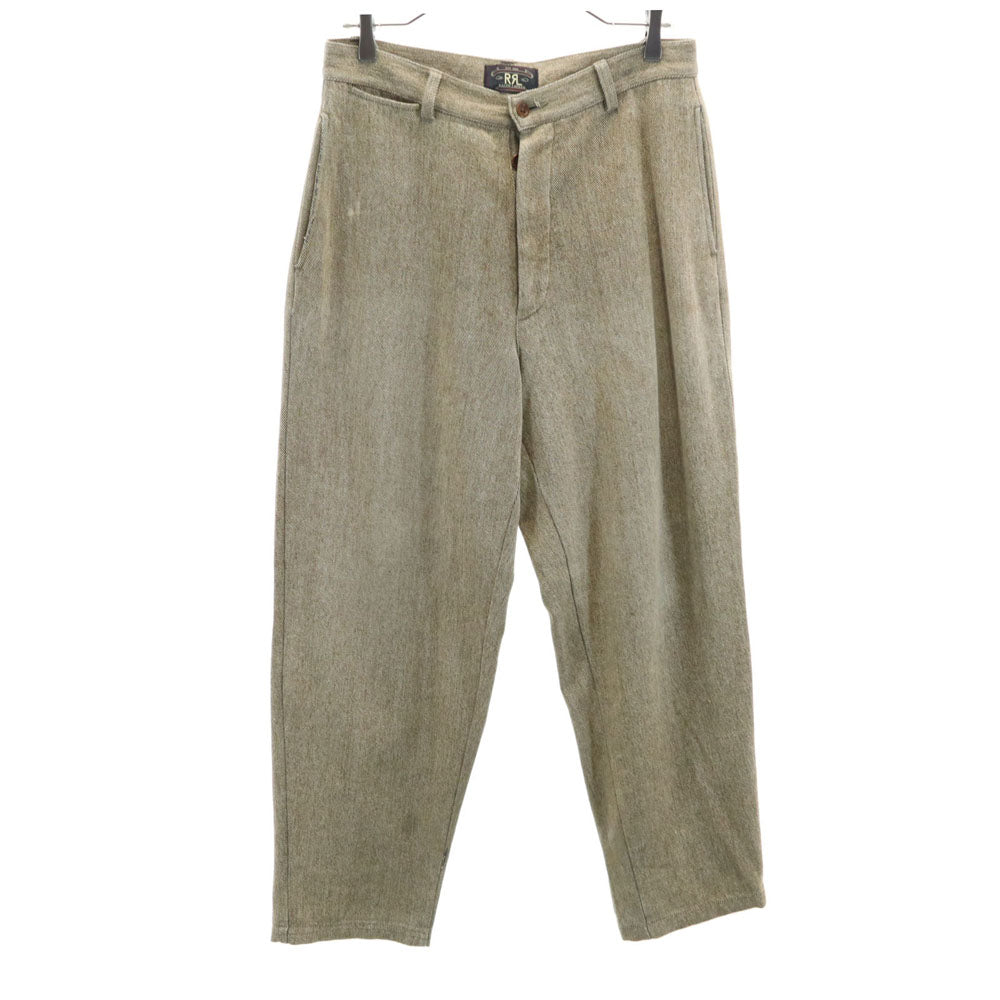RRL ダブルアールエル 90s 赤3星 初期タグ オールド テーパードパンツ ブラウン系 RALPH LAUREN ボタンフライ メンズ
