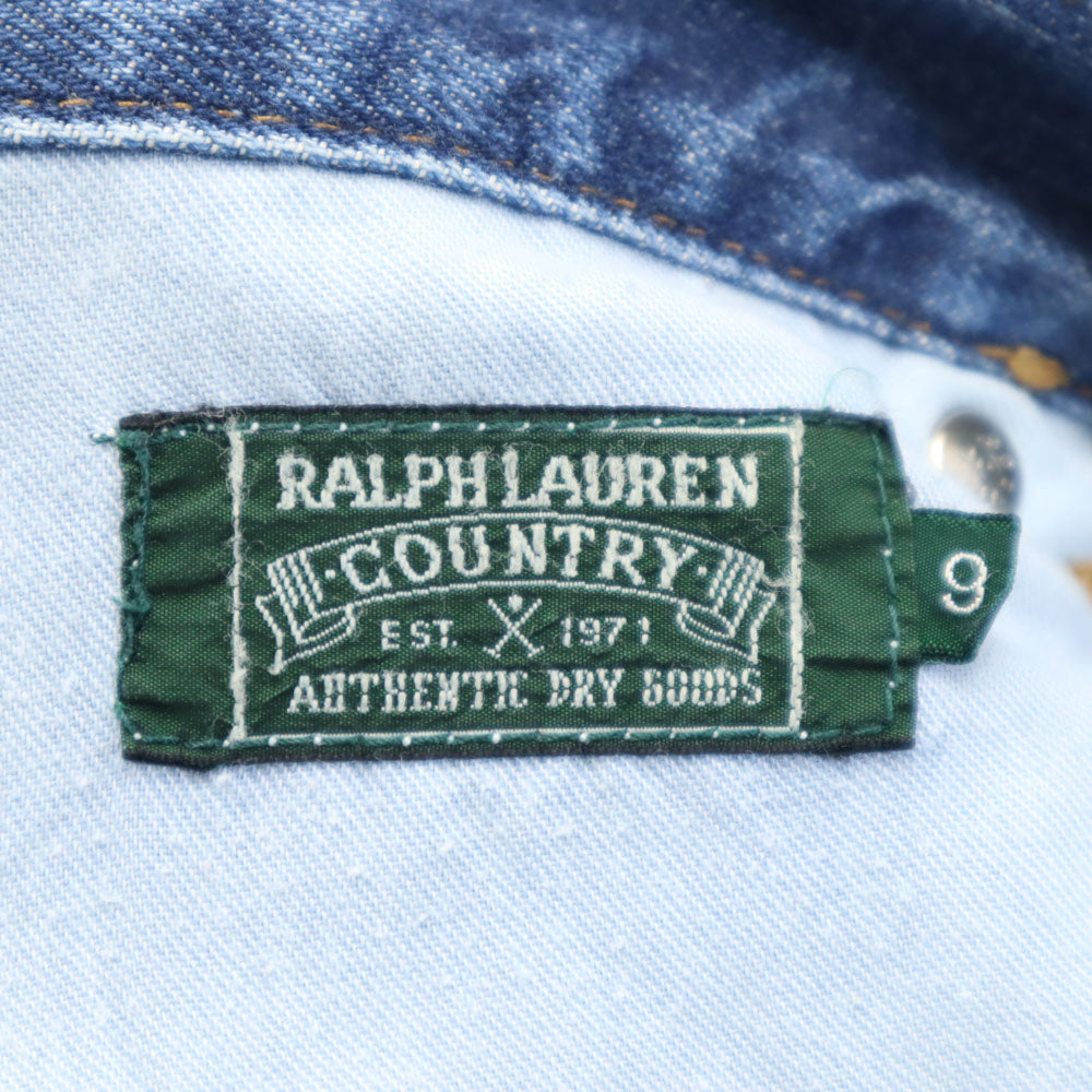 RALPH LAUREN COUNTRY ラルフローレンカントリー ポロカン デニムパンツ 9 ブルー系 ジーンズ レディース