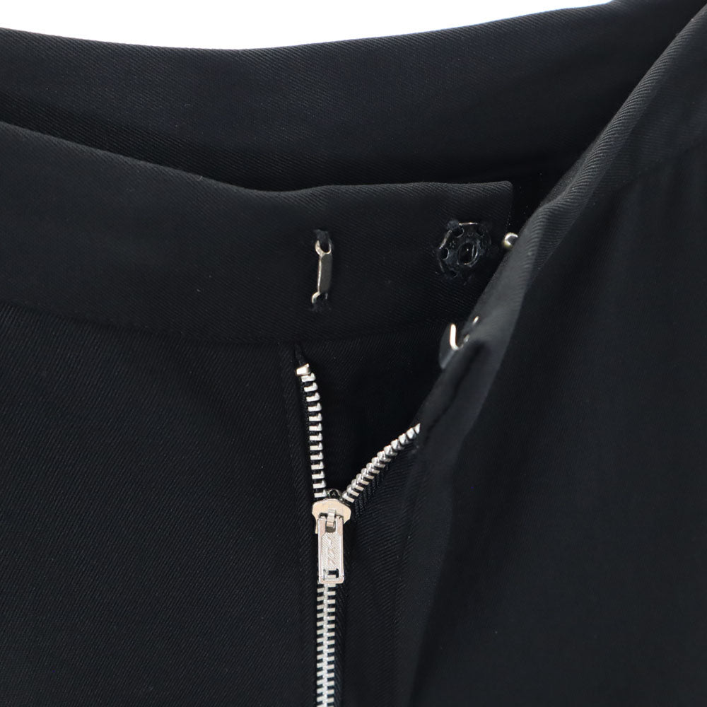 Yohji Yamamoto ヨウジヤマモト ウールブレンド クロップド丈 スラックスパンツ 1 黒 メンズ