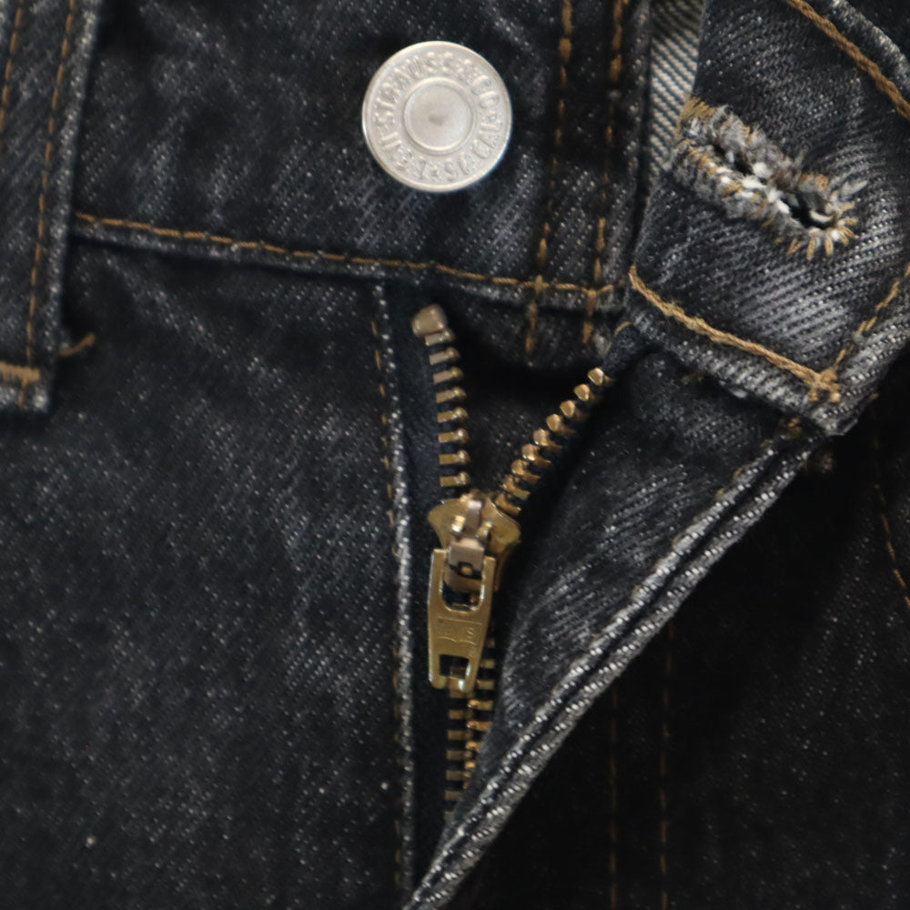Levi's リーバイス 80s 日本製 後染め ブラック デニムパンツ W29 ブラック ジーンズ メンズ