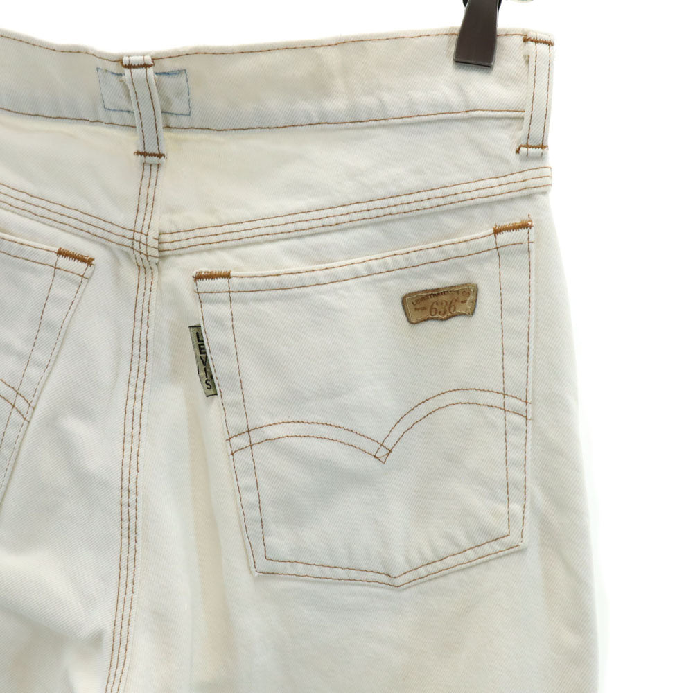 Levi's リーバイス 90s 636 シルバータブ オールド テーパードデニムパンツ ホワイト メンズ