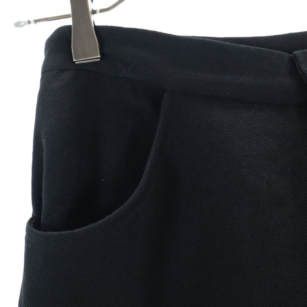 Yohji Yamamoto ヨウジヤマモト 日本製 ウール スラックスパンツ 2 黒 レディース