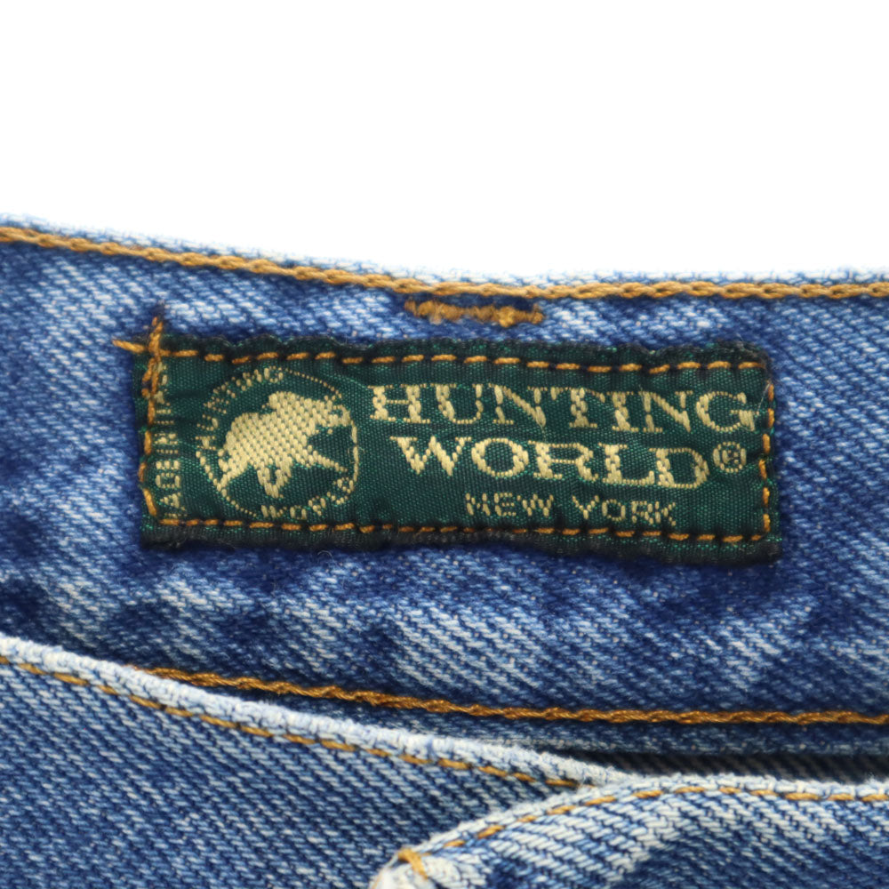 HUNTING WORLD ハンティングワールド 90s イタリア製 オールド デニムパンツ W30 ブルー系 ジーンズ メンズ