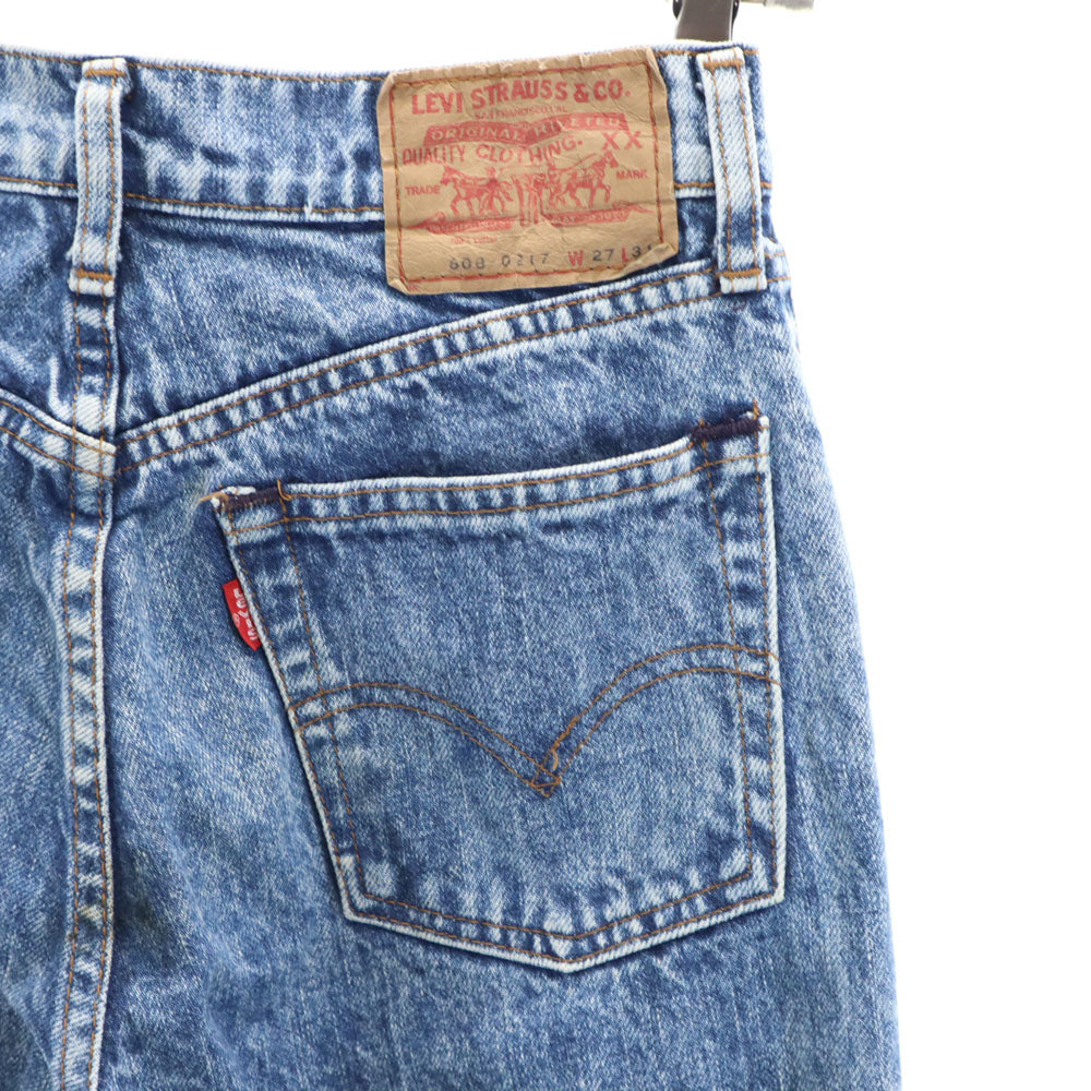 Levi's リーバイス 80s 608 日本製 ヴィンテージ デニムパンツ W27 ブルー系 メンズ