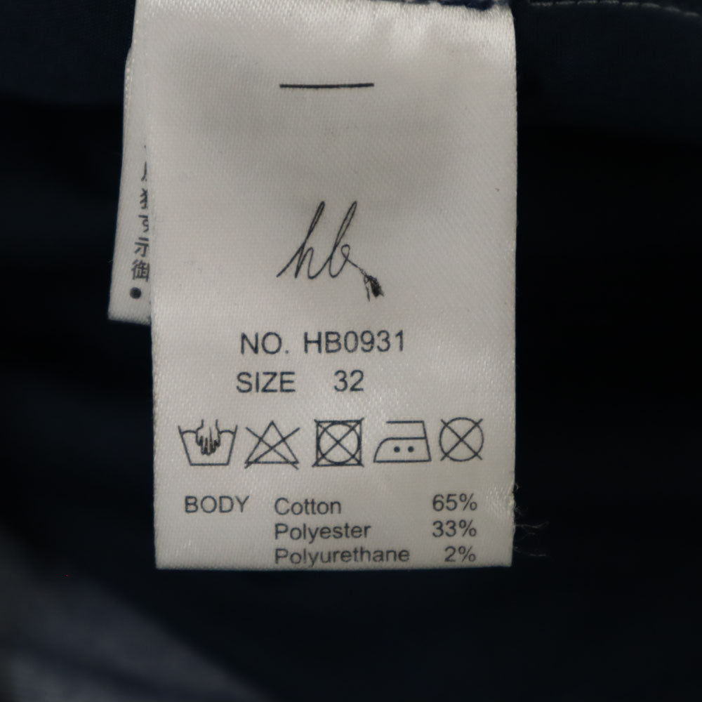 未使用 HB エイチビー テーパードデニムパンツ W32 ネイビー ジーンズ メンズ