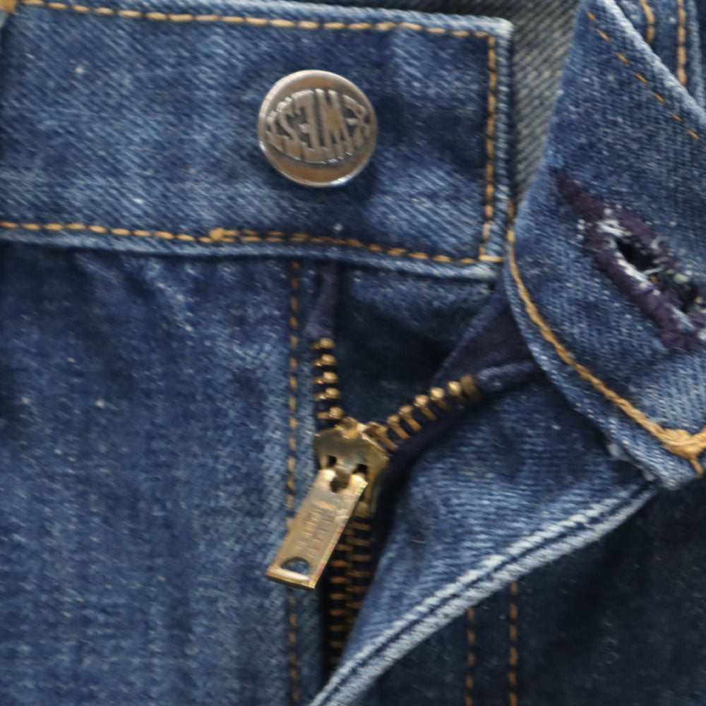 キャントン 70s ヴィンテージ デニムパンツ 80cm ブルー系 CANTON X-WEST ジーンズ メンズ